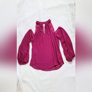 NWOT! Trina Turk Halter Blousen Magenta Women's Surplus Blouse Size XS